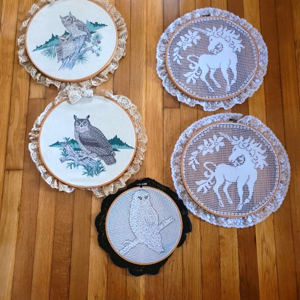 Unicorn & Owl Wall Hangings